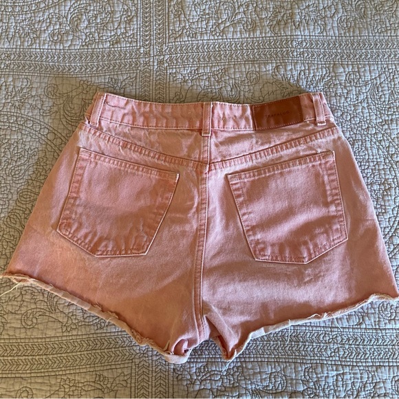 Pink Zara high rise mom jean shorts - Picture 6 of 7